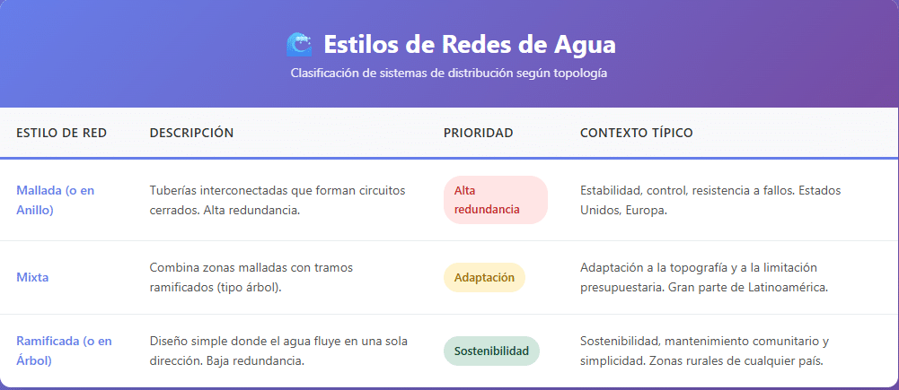 Recorrido Internacional; Distribuci&oacute;n de agua Potable