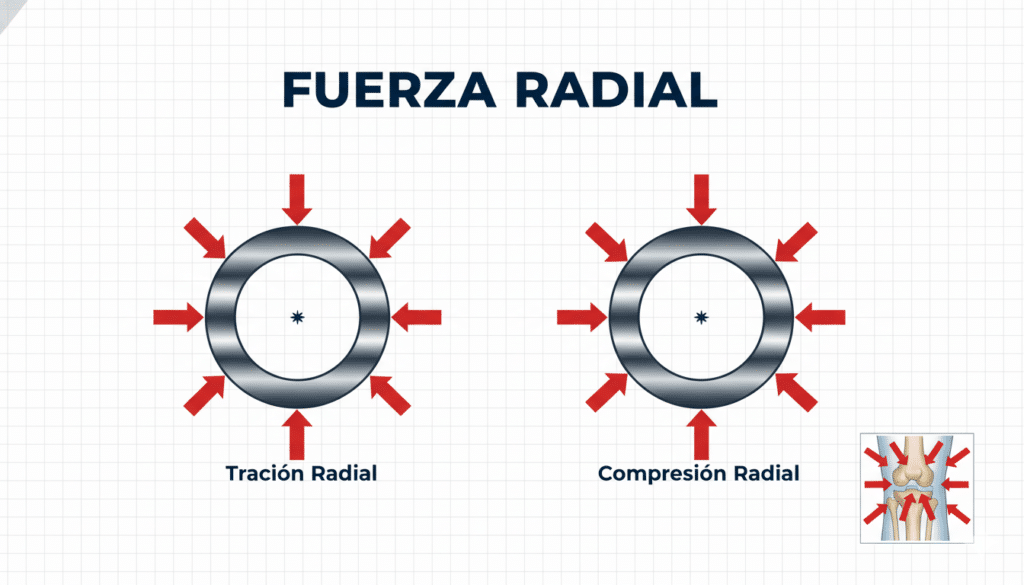 Fuerza Axial: definición, fórmula, tipos y ejemplos en estructuras